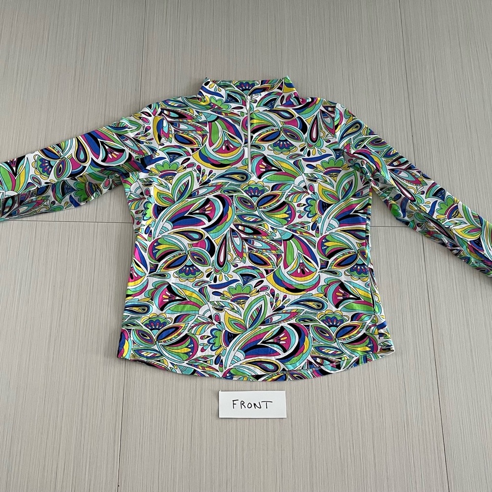 IBKUL Colorful 1/4 Zip Top